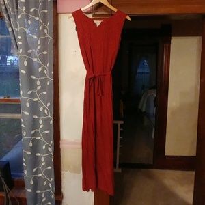 Summer dress, 3/4 length